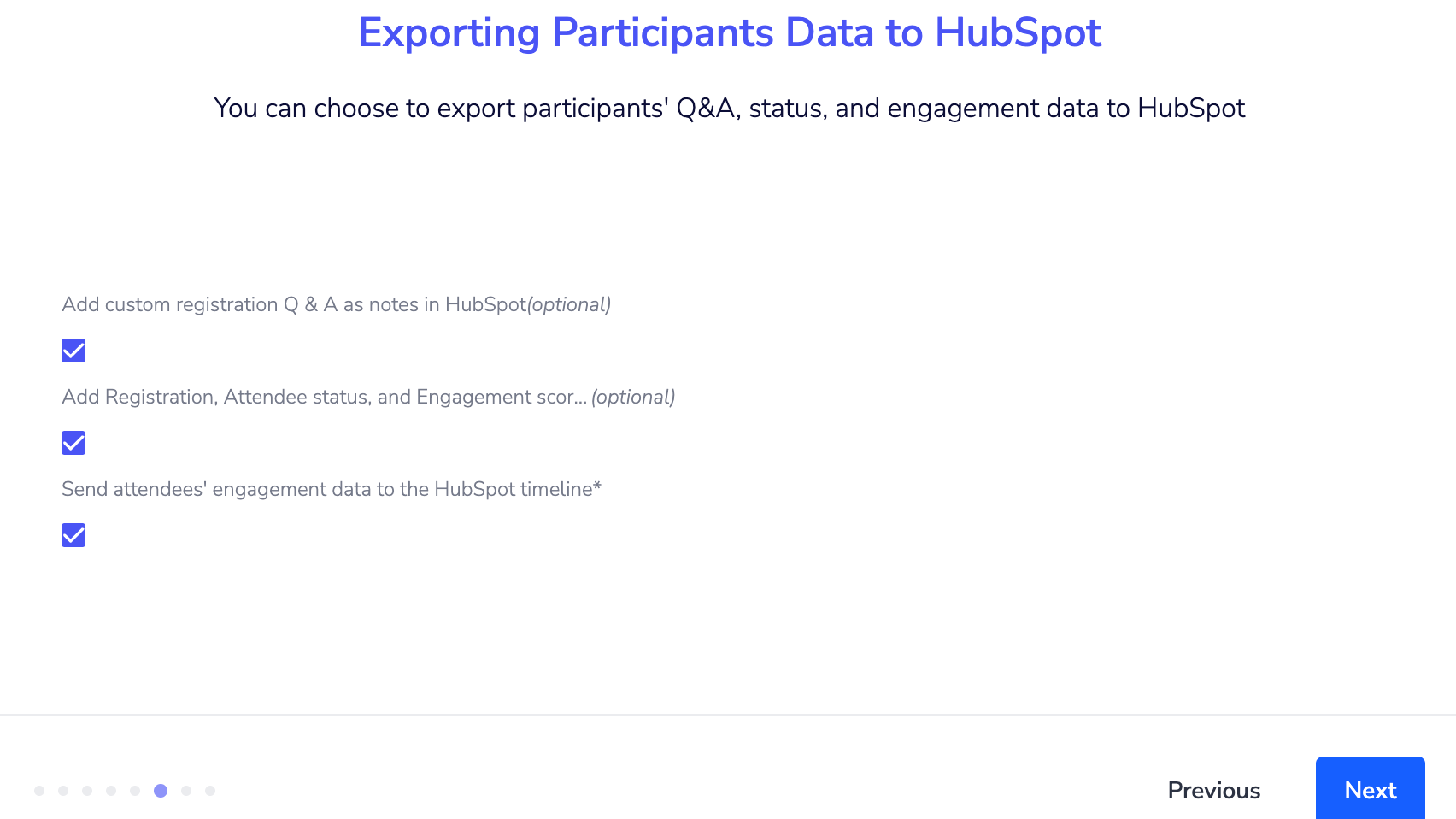 Participant Engagement Data Sync