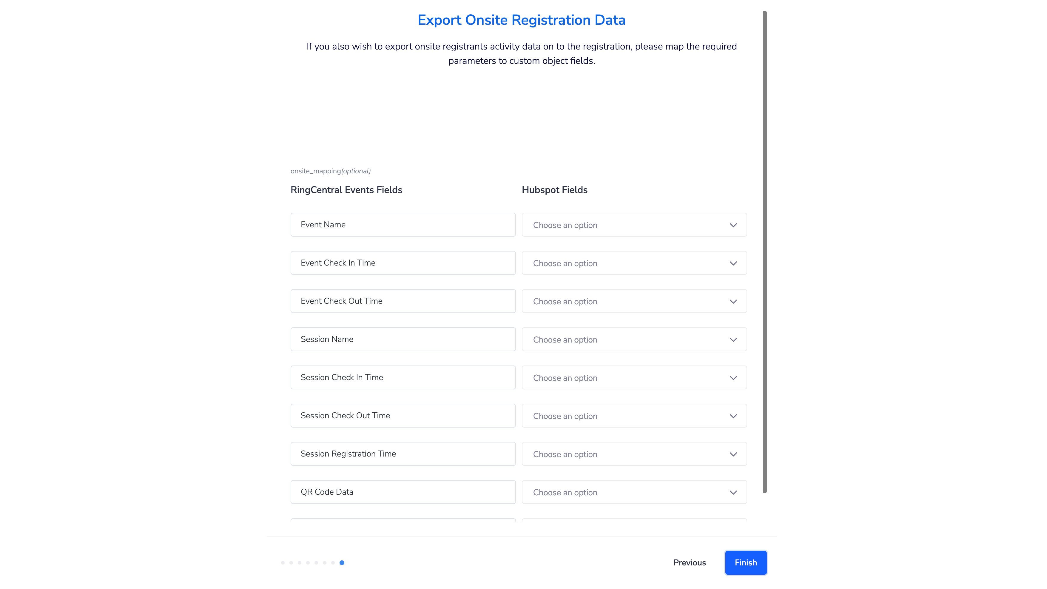 Onsite Activity Data Sync